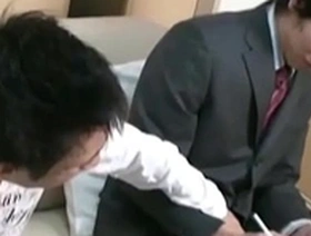 Young and straight Japanese boyz in a dirty orgy