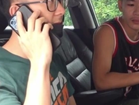 Young Asian man gets kinky with mechanic in solo session
