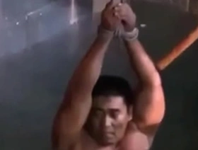 Gay Asian men in sexual adventure on an island