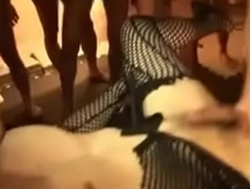 Young Asian men have raw sex in a gay group