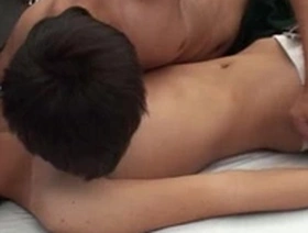 Gay Asian guys enjoy rimming and sucking while peeing