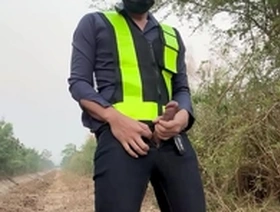 Public sex with hot engineer before work time