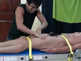 Lorenzo, an Asian boy, gets tickled and goes crazy.