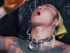 Yoshi Kawasakis hardcore solo fetish scene with pee and masturbation