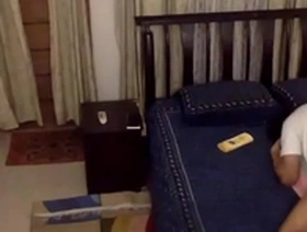 Secretly recorded video: A sexy man pleasures his toy and ejaculates inside it