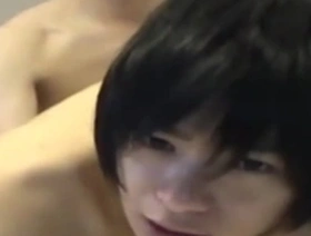 Gay sex with an Asian man includes a handjob and analingus.
