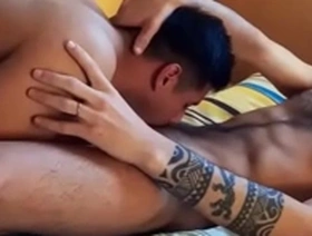 Steamy encounter of Latino men in auditions