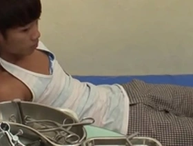 Small Asian boy gets anal sex from doctor in his ambulance.