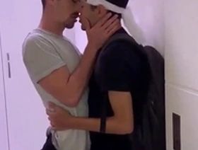 Young gay amateur Pauzaos big cock delivery to Asian delivery boy.