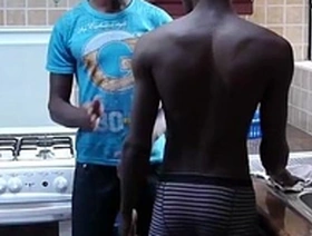 College boys Dubaku and Lamont having raw sex