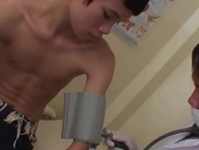 Young Asian boy gets doggy style and missionary sex with cum inside his anus