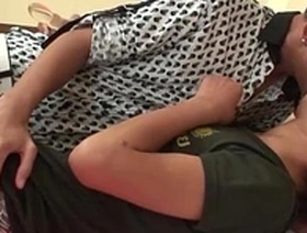 Gay Asian twinks Albert and Ward have raw sex with no condoms.