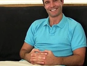 Cameron Kincade, a hunky and hairy daddy, masturbates.