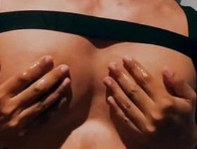 Hot Asian hunk gets erotic nipple massage with edging
