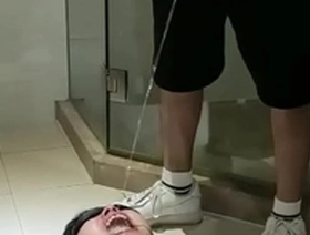 Gay Asian slave gets dominated and humiliated in the toilet