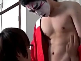 Gay sex with an Asian twink and his glasses wearing lover