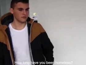Young and straight Czech stud goes wild with euro twinks for cash