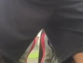 Young Asian boy enjoys outdoor solo pleasure with public masturbation and cum fetish