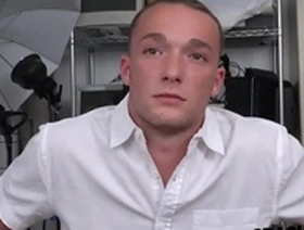 Russian gay man has rough anal sex with a horny agent in a casting scene.
