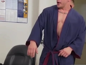 Hot men in suits have hardcore sex at the boss’s office.