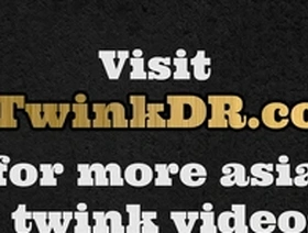 Asian doctor examines twinks anus after gay blowjob