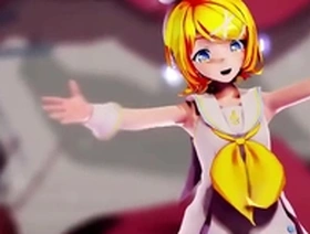 Petite girl dancing in Rins arbitrary style in MMD18