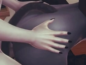 Big dick Zhongli gets a creampie in this Yaoi porn video