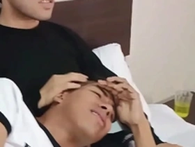 Gay anal sex in a hot terror night trailer