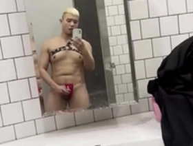 Gay muscle men having sex and wanking.