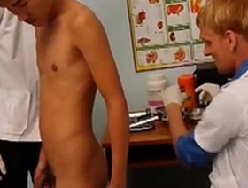 Three gay men with medical fetish have interracial sex with spitting and sucking