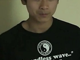 Young Asian man with a great body and a large penis has an orgasm