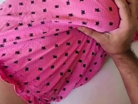 Step sister seduces for a massage and then gets fucked on the couch