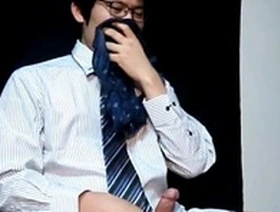 Asian gay masturbates and has hot gay sex