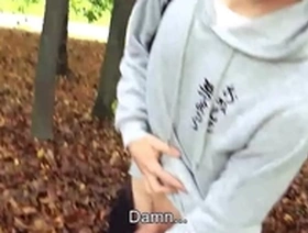 Twink blonde on his way home when he bumps into a guy who wants his dick fucked and pay at the same time - bigstr
