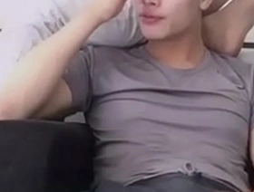 Asian horny guy on live