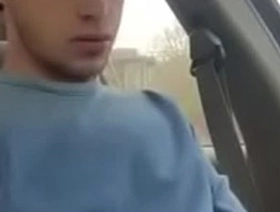Jerking off in the car