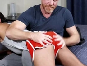 That little imp has to learn a lesson! stepson gabe bradshaw's ass not only gets spanked by his stepdaddy eric the red, but fucked too!