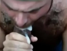 Eating Black Cum In Slow Motion