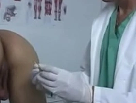 Gay porno movie physical exam Applying some baby batter to his