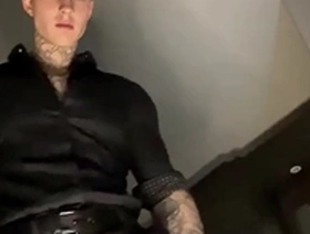 Getting undressed and talking dirty before stroking my massive cock