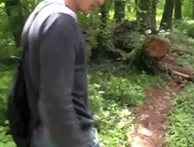 He is supposed to meet his friend in the park but he is late, he decides to get his ass fucked while waiting - bigstr