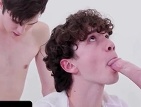 Dakota lovell disciplines sam ledger with his massive dick in front of the priest - missionary boys