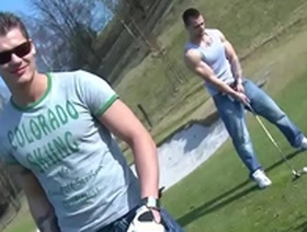 Gaywire - two hot european studs breeding outdoors, no shame