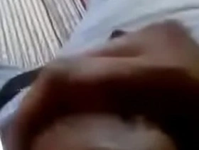 indian man jerks and taked out juice