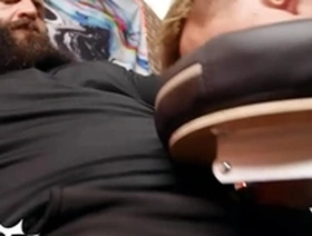 Markus kage puts his dick in his costumer lev ivankov's throat then ties his hand & legs for excitement - twink pop