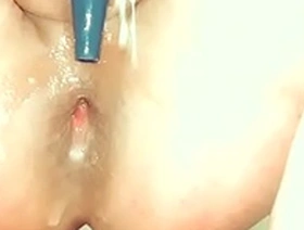 Gaping Creampie Masturbation