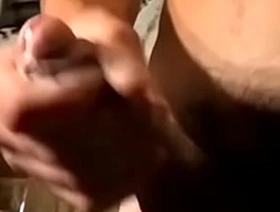 Skinny twink Danny Moretti wanking fat long pole for jizz