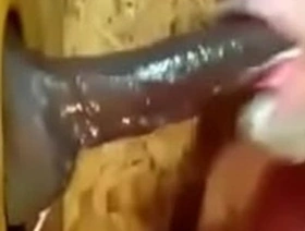 Eating Black Cum Gloryhole