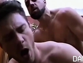 Professor snow and his assistant cole grading papers (vintage footage)