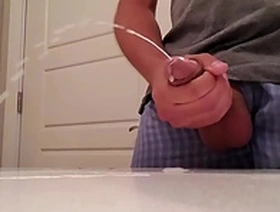 Huge stream of cum